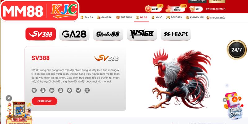 Các nhà cung cấp game đá gà MM88 nổi danh